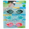 Очки для плавания Sport Goggles Tri-Pack, Intex, 3 штуки - с55674