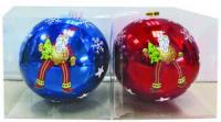 Новогодний шар Snowmen Санта-Клаус, 15 см - Е92041
