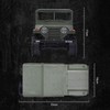 Радиоуправляемый мини-внедорожник Heng Long U.S. M151 Jeep 4WD RTR 1:14 2.4GHz - HL3853C