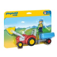 Конструктор Playmobil 1.2.3. Трактор с прицепом - 6964 pm