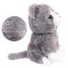 Мягкая игрушка Abtoys Котик серый, 15см - M4906