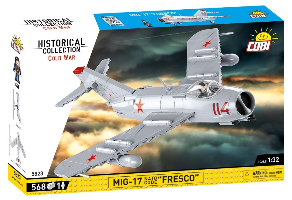 Конструктор COBI Истребитель MIG-17 NATO CODE FRES, 568 элементов - COBI-5823