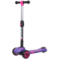 Самокат-кикборд Novatrack Rainbow Car Girl Pro - 120CGP.RAINBOW.VT20