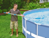 Комплект для чистки бассейнов Deluxe Pool Maintenance Kit INTEX (сачок, щетка-вакуумный пылесос, фильтрующая колба) - с28003