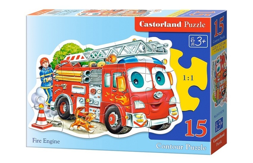 Пазл Castorland Пожарная машина, 15 элементов - В-015078