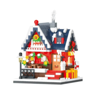 Конструктор Balody 3D из миниблоков Новогодний домик с подарками, Рождество, 661 элементов - BA21147