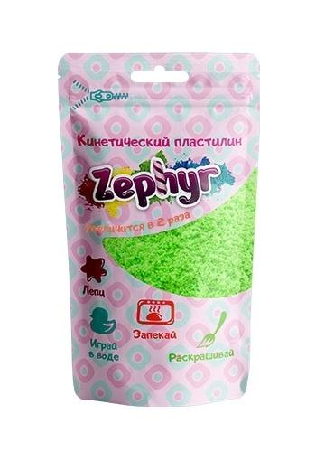 Кинетический пластилин Zephyr цвет зеленый 75 гр - 00-00000819