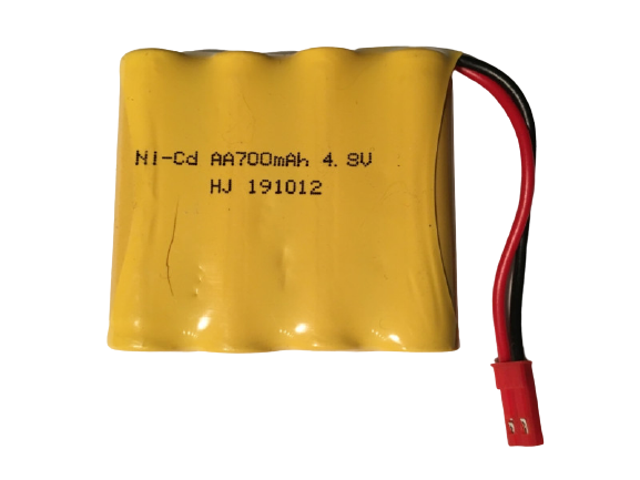 Аккумулятор Ni-Cd 4.8V 700mAh форма FLATPACK разъем JST - NICD-AA-48F-700-JST