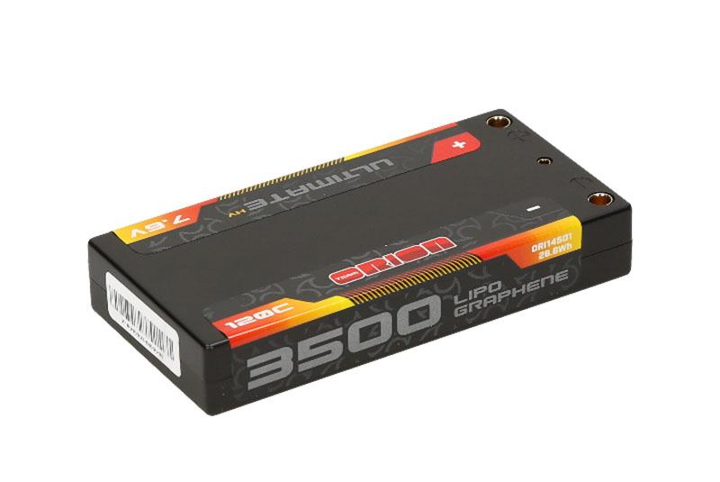 Аккумулятор Team Orion Batteries Ultimate Graphene HV Lipo 7.6 V (2s) 3500mAh 120C Hard Case Tubes - ORI14501