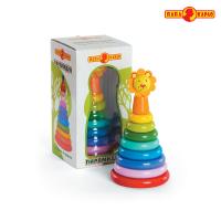 Игрушка деревянная - Пирамидка Лев *Папа Карло* - 6575R