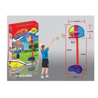 Набор для игры в баскетбол, высота кольца 118 см, 3 предмета - Y12732412