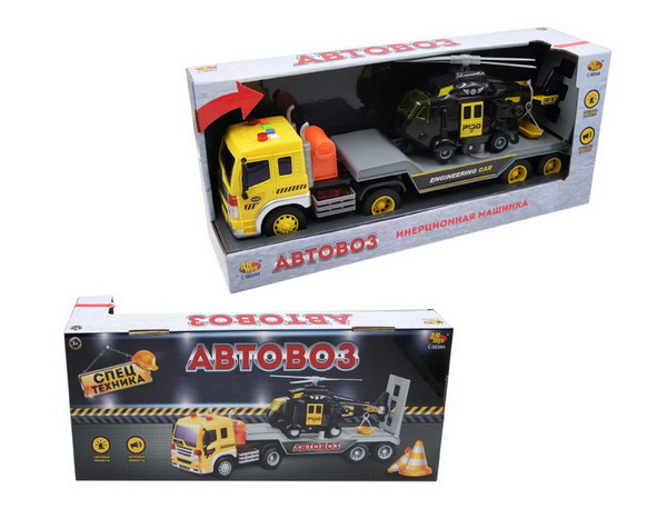 Инерционный автовоз Junfa Toys 1:16, свет, звук - C-00344