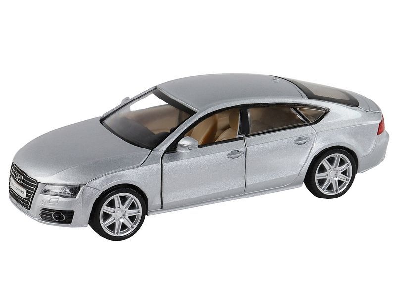 Машина Автопанорама Audi A7, серебряный, масштаб 1:32 свет, звук, инерция - JB1251309