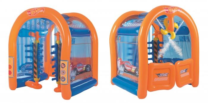 Надувной игровой центр – Автомойка с брызгалкой Hot Wheels - бв93406