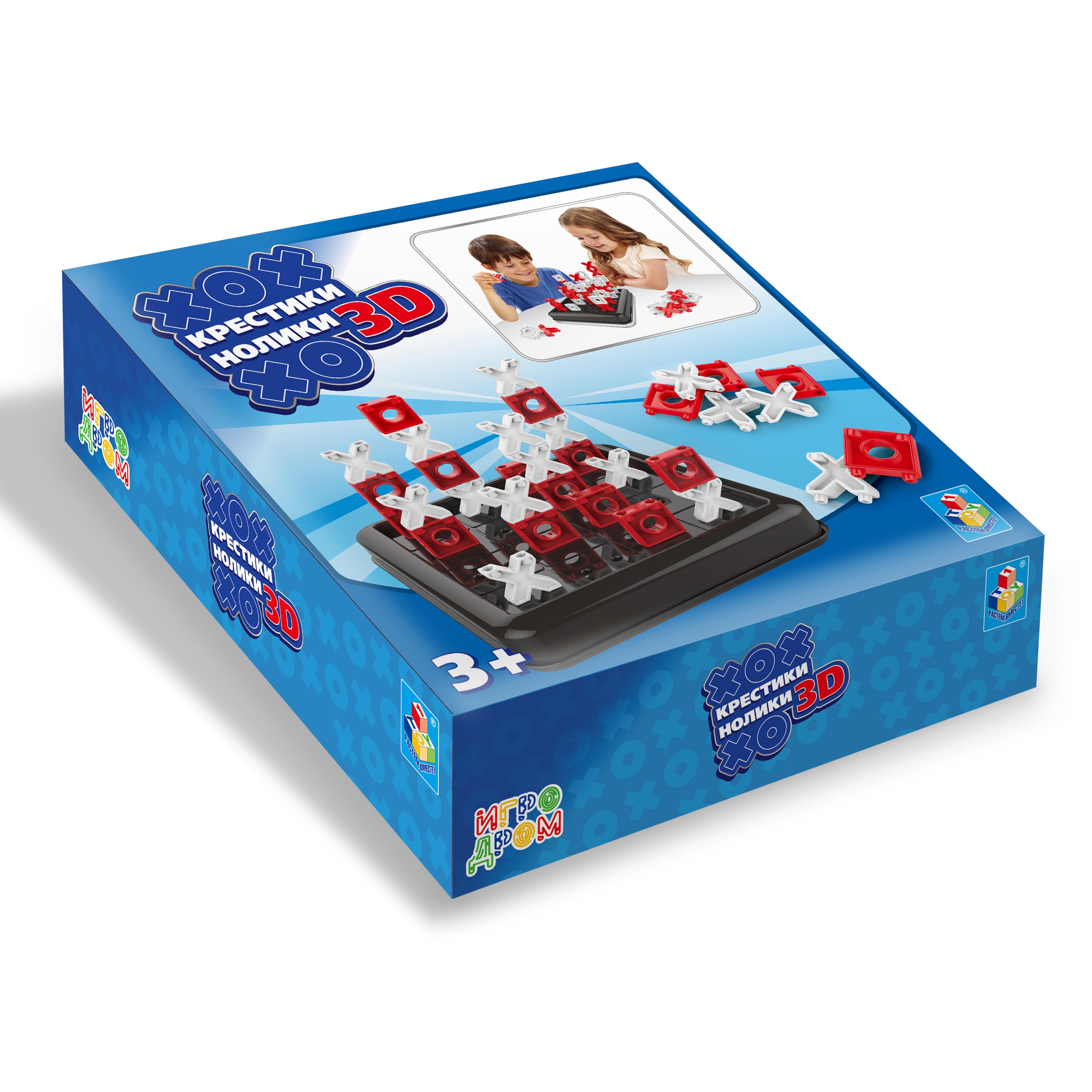 Настольная игра 1TOY ИГРОДРОМ *Крестики-нолики* 3D - Т14945