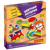 Настольная игра *ЦВЕТНАЯ ЛОТЕРЕЯ* 2 в 1 Играй Думай Учись Bondibon - ВВ4331