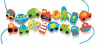 Деревянная игрушка Шнуровка-бусы Город - k06169