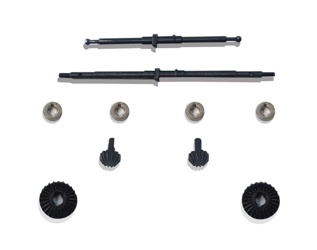 Комплект полуосей со стальными шестернями CR-24 Axle Metal Gear Set (Steel) - HP-240342