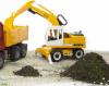 Самосвал Bruder MAN с колёсным экскаватором Liebherr  - 02-751