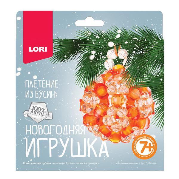 Плетение из бусин LORI Новогодняя игрушка *Очарование праздника* - Пз|Бус-011