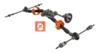 Радиоуправляемый краулер Gmade KOMODO double cab TS  KIT 4WD масштаб 1:10 2.4G - GM57010