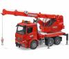 Автокран Bruder Mercedes-Benz Arocs с модулем со световыми и звуковыми эффектами, красный - 03-670