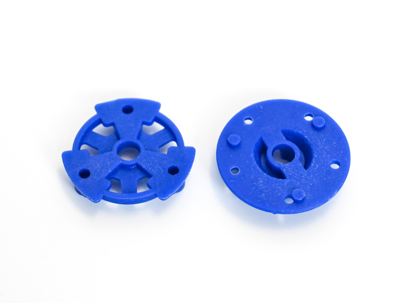 Пластины фиксации сцепления 2 шт для Remo Hobby 1:8, тюнинг, синие - RP2039-BLUE