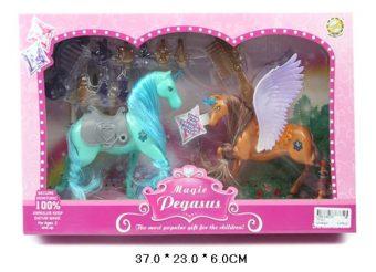 Набор 2 лошадки Magic Pegasus с аксессуарами Shantou Gepai - 7712-1