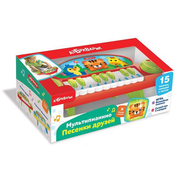 Музыкальная игрушка Азбукварик Мультипианино Песенки друзей - 4680019287485