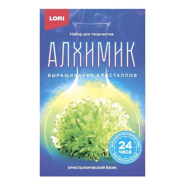 Набор для выращивания кристаллов LORI Алхимик Кристаллический ёжик *Зеленый кристалл* - Вкр-015
