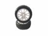 Front White Rim & Tire Complete (85005W+85006) 2P