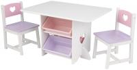 Набор детской мебели *Heart*(стол+2 стула+4 ящика) KidKraft - 26913_KE