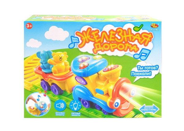 Железная дорога для малышей ABtoys, музыка, свет - PT-01082