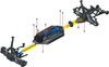 Радиоуправляемый монстр Traxxas Stampede 4x4 VXL 4WD ARTR масштаб 1:10 2.4G - TRA67086-4-W