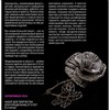 Плетение из фольги *Серебряная роза* - 277002
