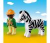 Конструктор Playmobil 1.2.3.: Следопыт с зеброй - 9256pm