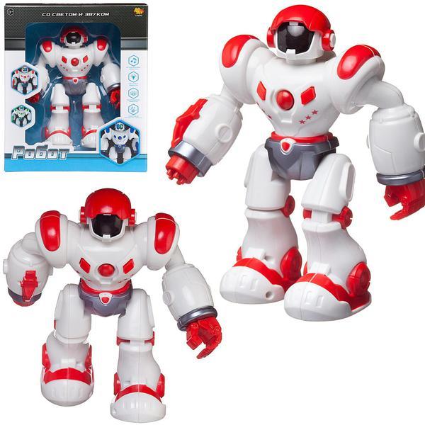 Робот ABtoys, свет, звук, бело-красный - C-00342|красный