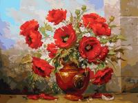 Картина по номерам *Маки*, 30*40 см - 145-AS