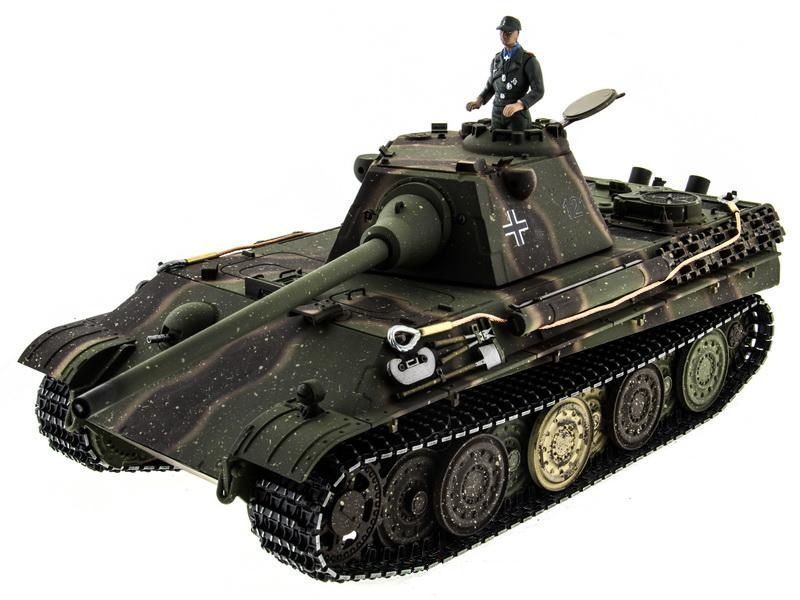 Радиоуправляемый танк Taigen  Panther type F Германия, масштаб 1:16 (для ИК боя) V3 2.4G RTR - TGIF3879F-B1-3.0