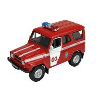 Модель машины Welly УАЗ  31514 пожарная охрана масштаб 1:34-39 - 42380FS