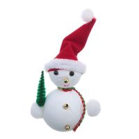 Подвеска Snowmen снеговик в длинном колпаке 8см (2шт) - Е50687