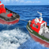 Радиоуправляемый буксир Heng Long Tugboat RTR масштаб 1:72 2.4G - 3800-B