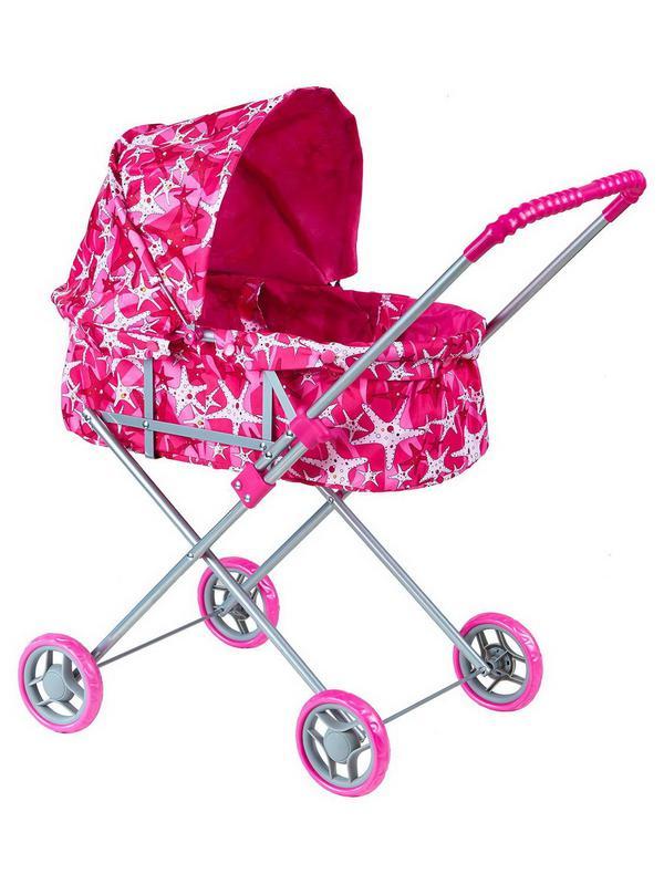 Коляска для куклы Buggy Boom Mixy классическая, морские звездочки - 8013-M1805