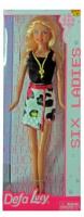 Кукла Defa Lucy Модная в бело-черном платье - 8316black