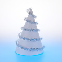 Новогодняя мишура Snowmen *Сосна* серебряная - А4007Д