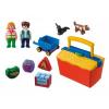 Конструктор Playmobil 1.2.3.: На рынке - 9123pm