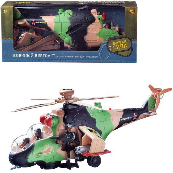 Вертолет Abtoys Боевая Сила военный (камуфляж), свет, звук - C-00393