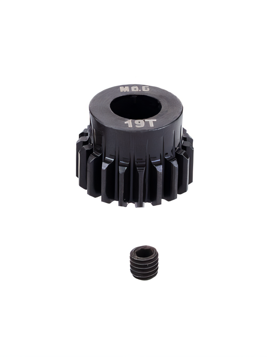 Шестерня стальная Pinion gear 19T M0.6 для вала 5mm - SWS-M06-5-19T