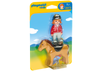 Конструктор Playmobil 1.2.3.: Наездница с лошадью - 6973pm