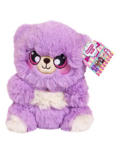 Мягкая игрушка-сквиши Squeezamals серии 3Deez De-lux. Мишка фиолетовый 20см - SQ00957-1w
